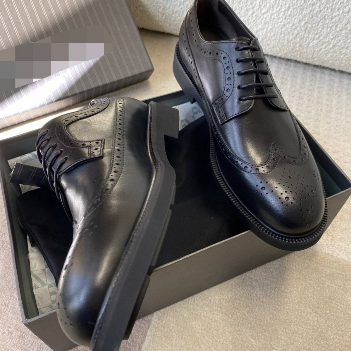 Men’s Premium Cowhide Leather Derby Shoes