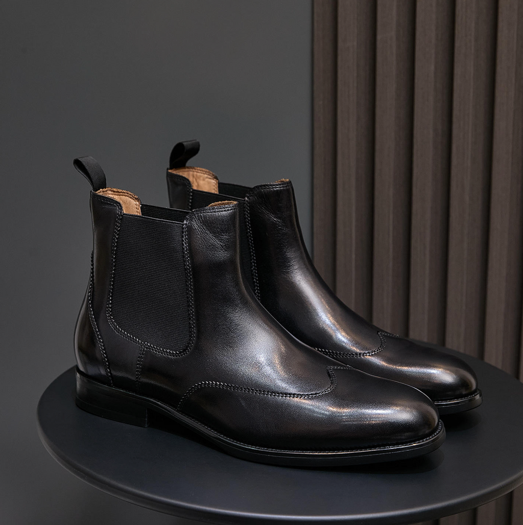 Men’s Luxury Genuine Leather Winter Ankle Boots