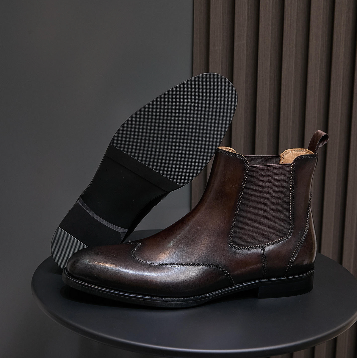 Men’s Luxury Genuine Leather Winter Ankle Boots