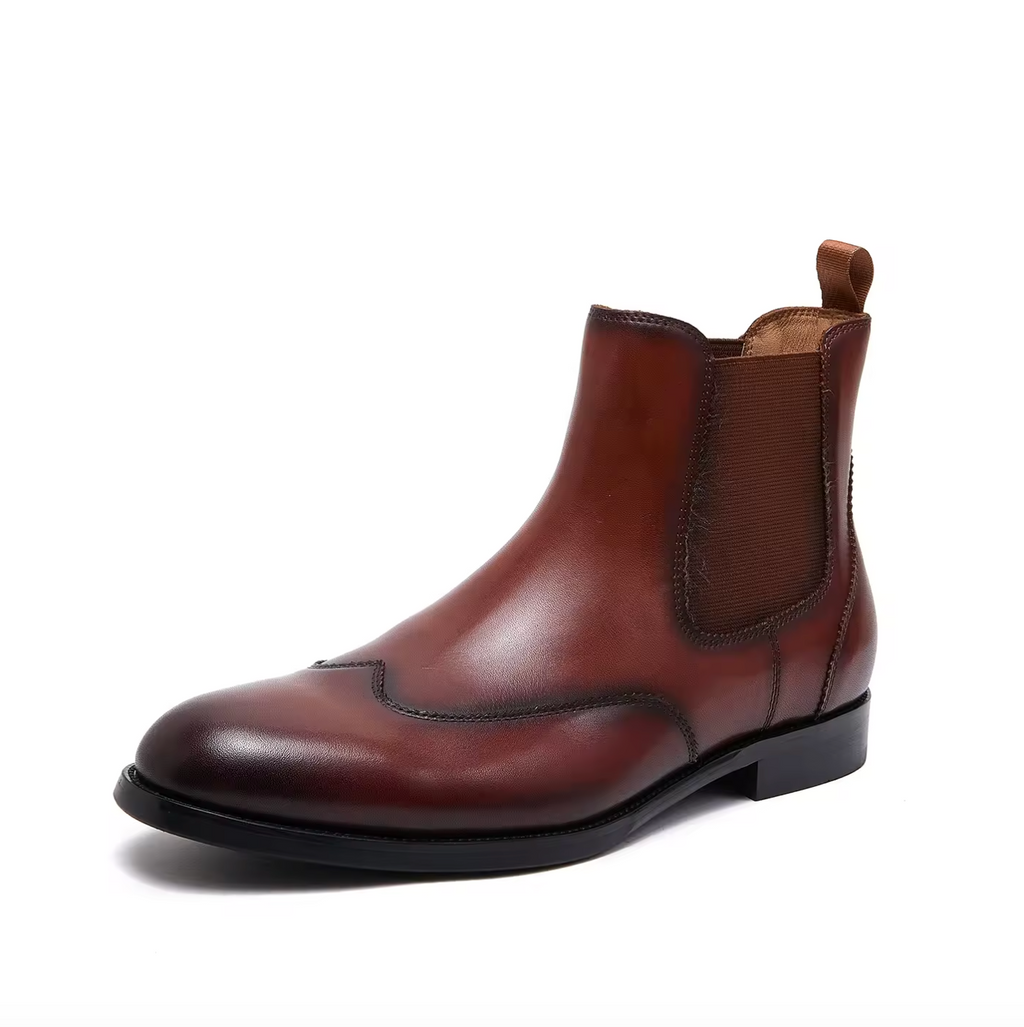 Men’s Luxury Genuine Leather Winter Ankle Boots