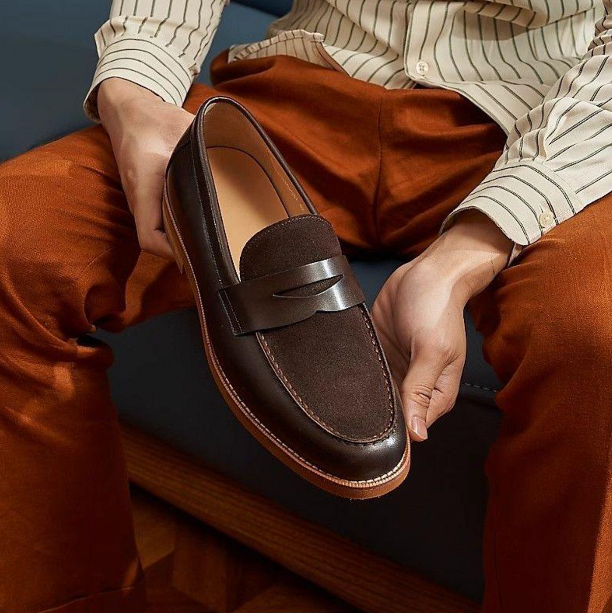 2027 Men’s Luxury Genuine Suede Leather Loafers
