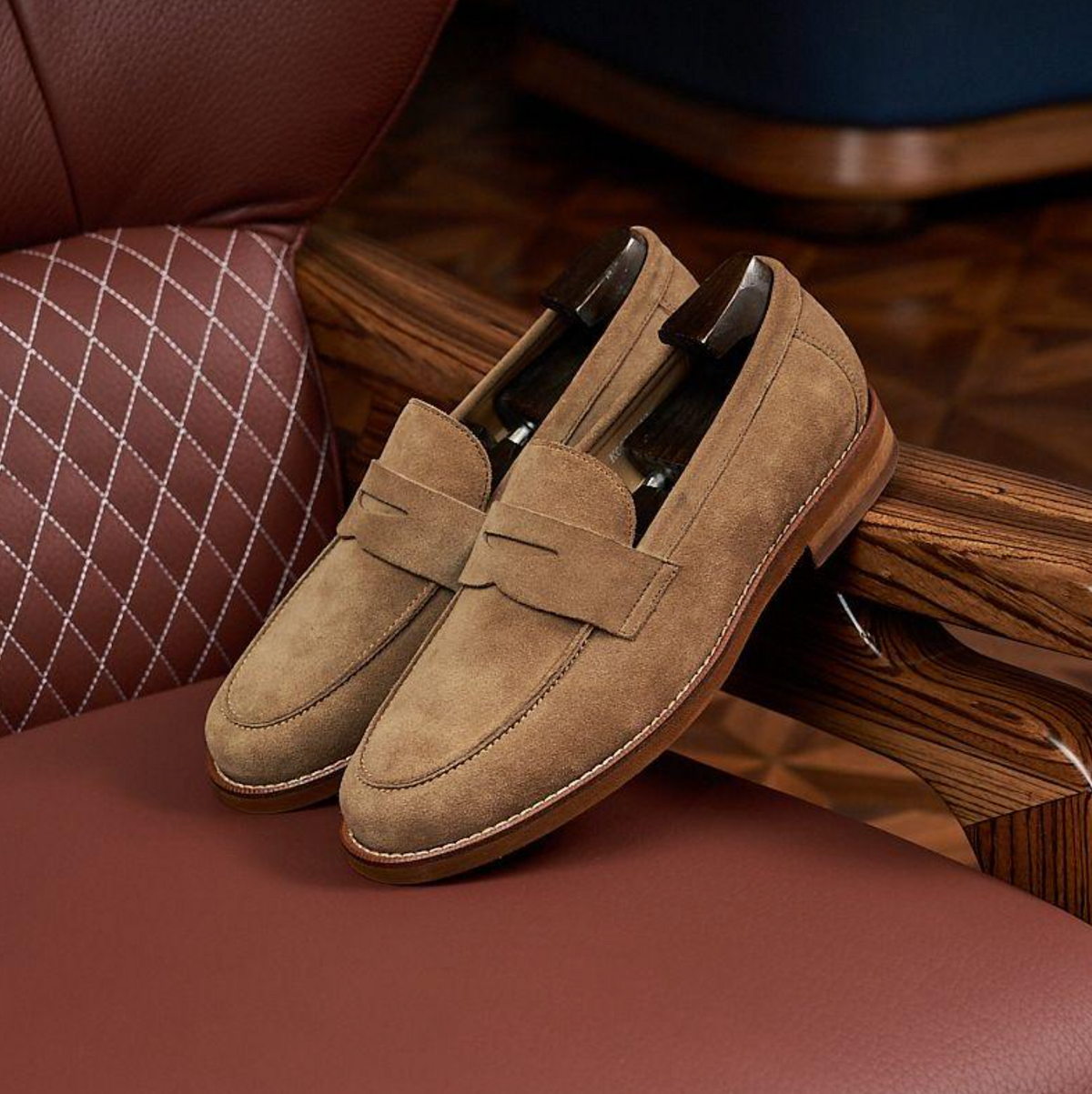 2027 Men’s Luxury Genuine Suede Leather Loafers