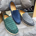 Men’s Luxury Crocodile-Pattern Leather Loafers
