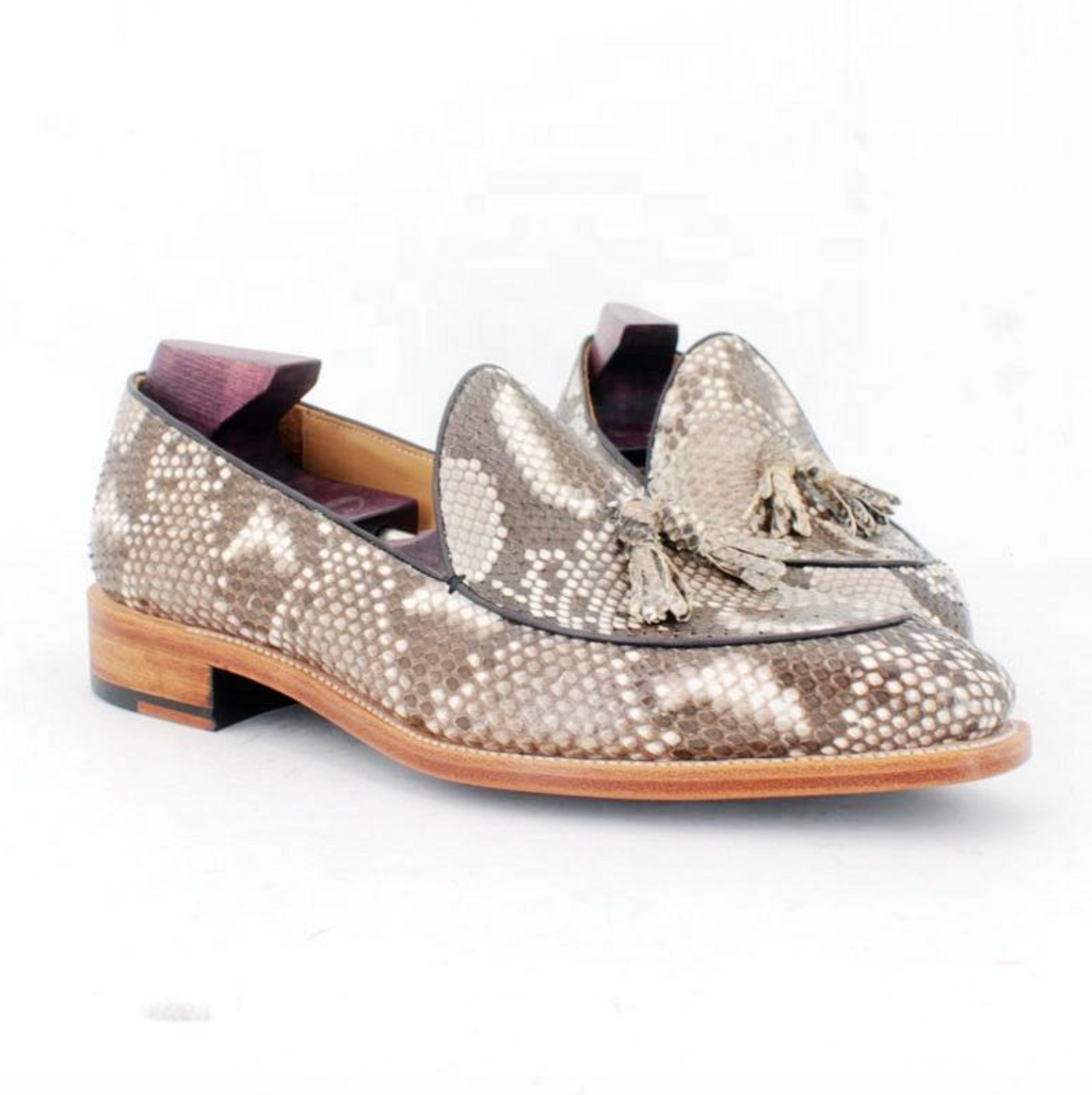 Men’s Luxury Genuine Python Skin Loafers