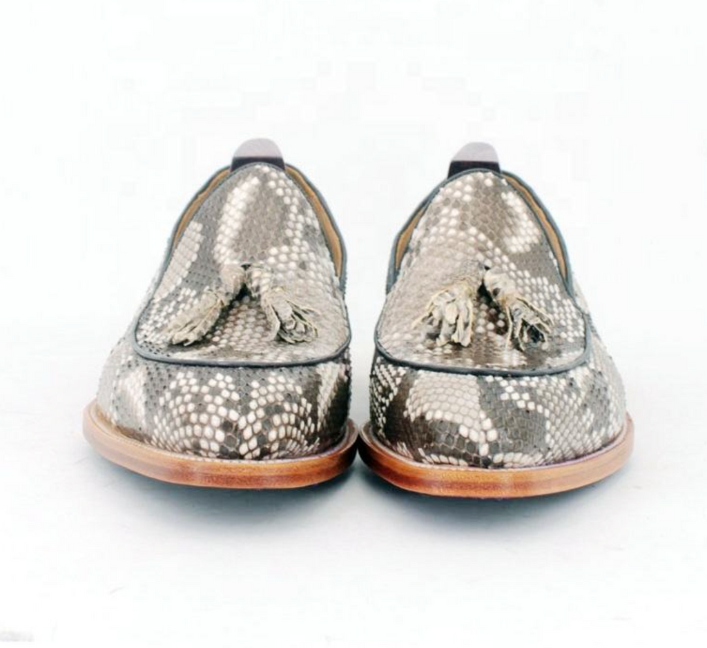 Men’s Luxury Genuine Python Skin Loafers