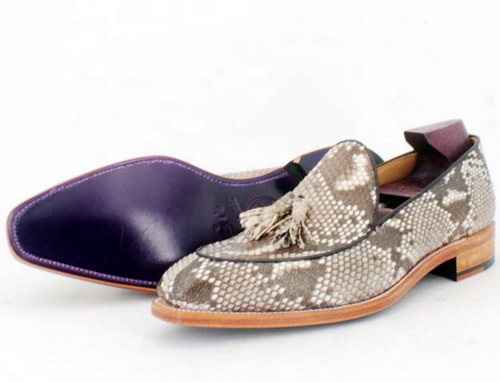 Men’s Luxury Genuine Python Skin Loafers