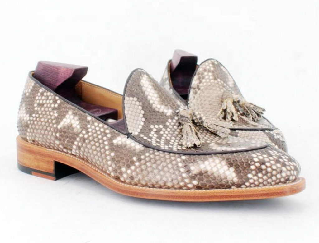 Men’s Luxury Genuine Python Skin Loafers