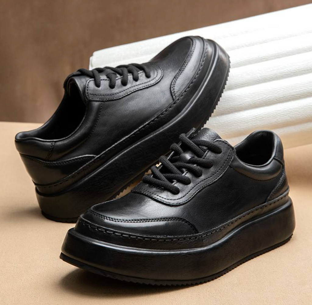 Men’s Premium Genuine Leather Platform Shoes