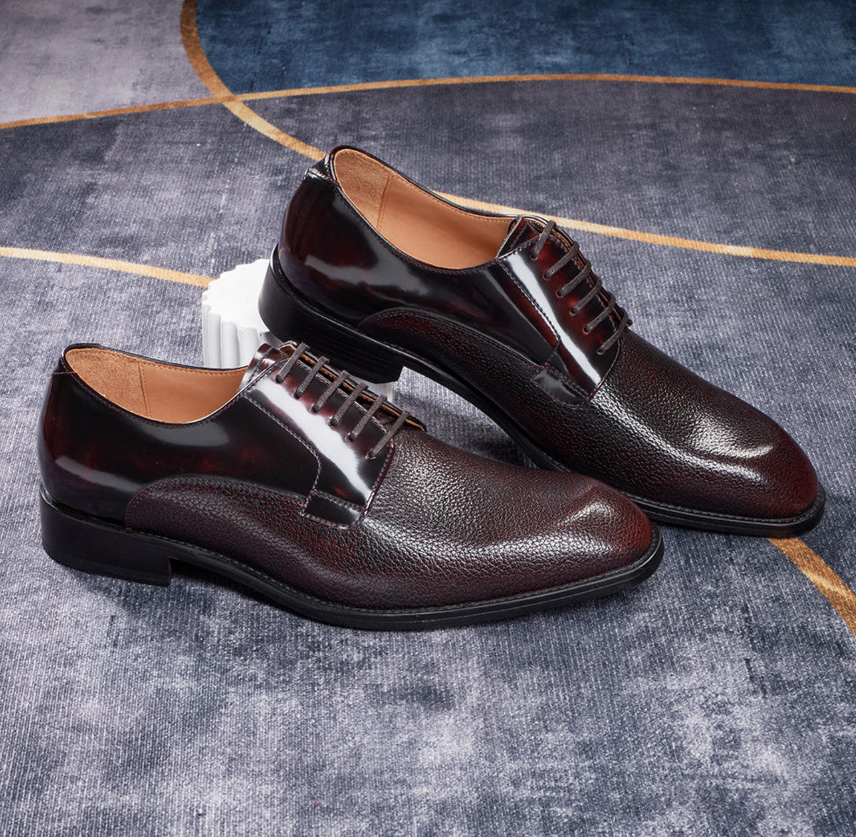 Men’s Plus-Size Genuine Cow Leather Oxford Shoes